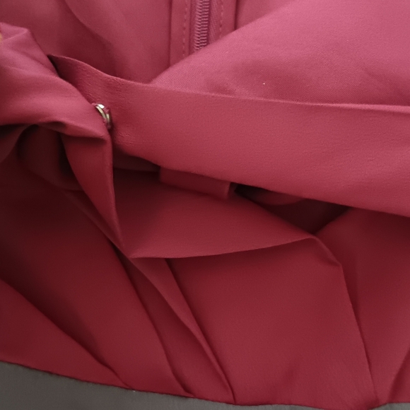 Elle Womens Sleeveless Gray, Magenta Color Block Dress Casual Formal SZ 14 - Picture 3 of 12